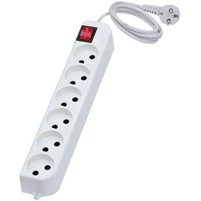 شش راهه استاندارد بدون ارت با کابل بلند میکرومکس مدل 6L-2PS