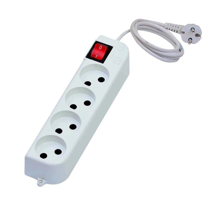 چهار راهه استاندارد بدون ارت با کابل بلند میکرومکس مدل 4L-2PS