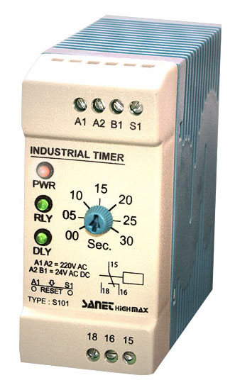 تایمر صنعتی ( باریک 30 و 60 ثانیه ) صانت الکترونیک مدل  S-101 MAX