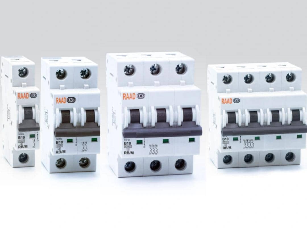 کلید مینیاتوری تک پل 6 کیلو تیپ B رعد مدل RB/M 1P - 6~40 A