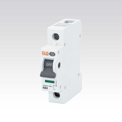 کلید ایزولاتور تک پل رعد مدل RB/I - 1P - 63 A