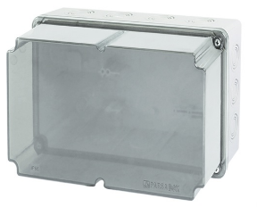 جعبه تقسیم با درب شفاف ( PC ) ابعاد 130×130×240 پارسا