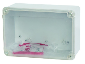 جعبه تقسیم با درب شفاف ( PC ) ابعاد 95×190×280 پارسا