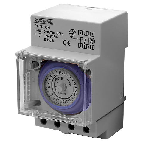 تایمر تابلویی ذخیره دار 30 دقیقه ای پارس فانال مدل PFTS-30M